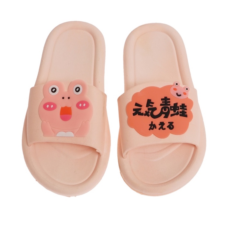 Dép đôi nam nữ unisex quai ngang thời trang họa tiết Ếch cực dễ thương