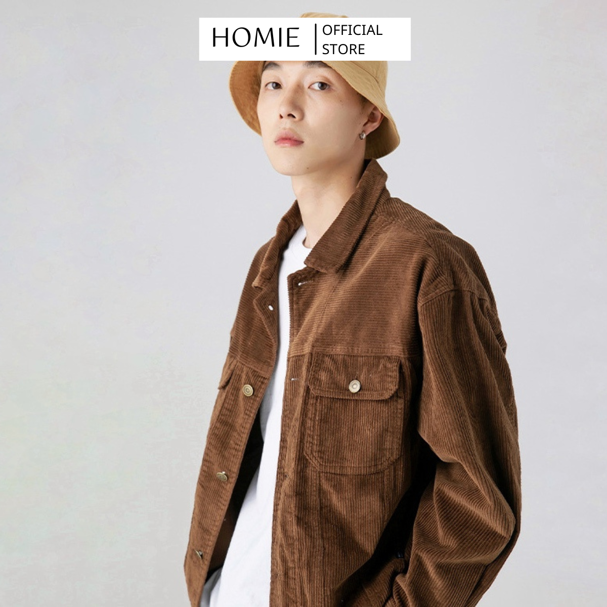 Áo Khoác Jacket Nhung Tăm Dáng Hàn Quốc