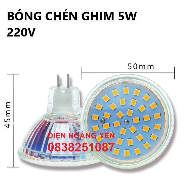 Bóng đèn Led chiếu điểm chân ghim 5W