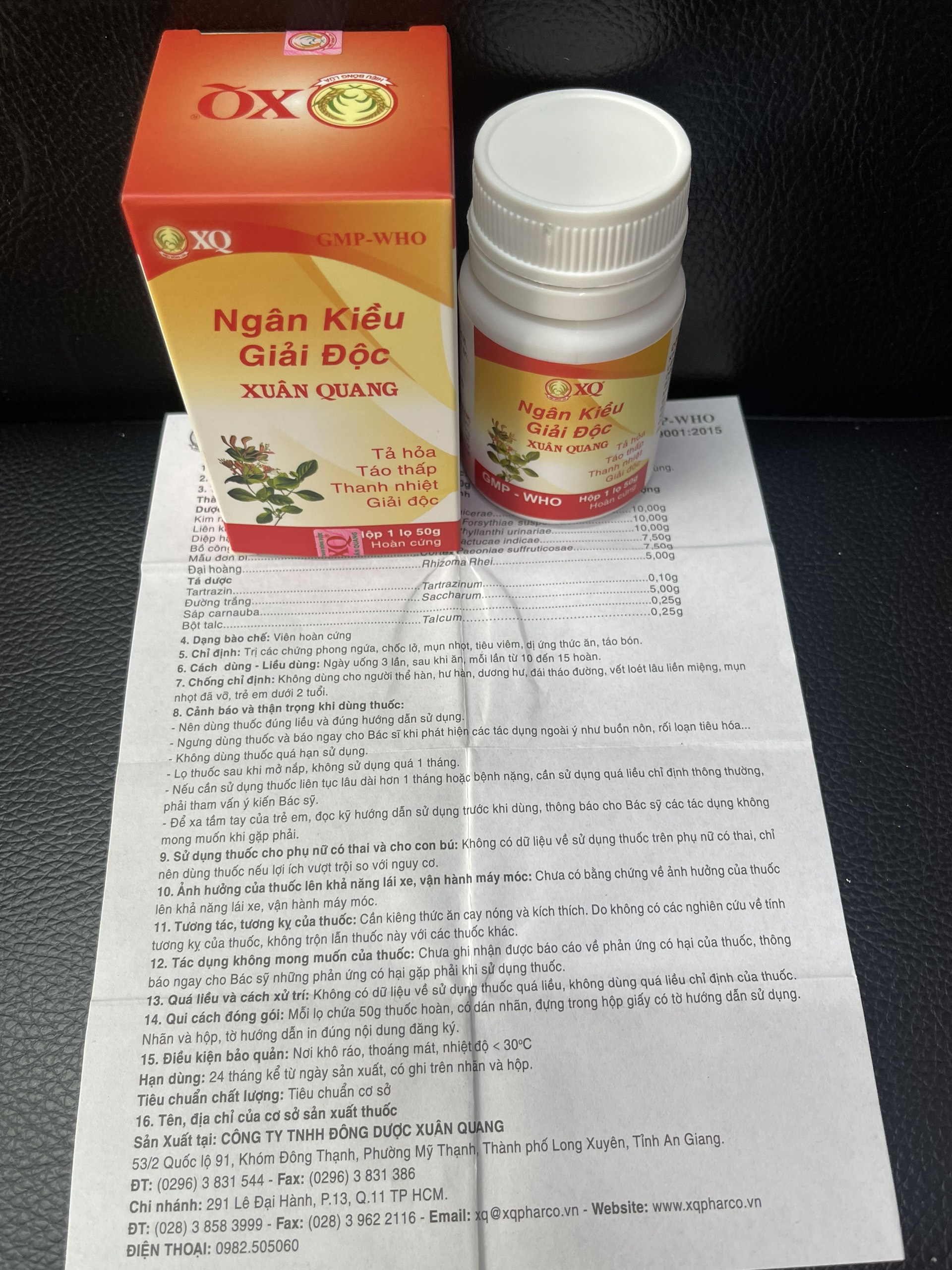 Ngân Kiều Giải Độc Xuân Quang 50Gram