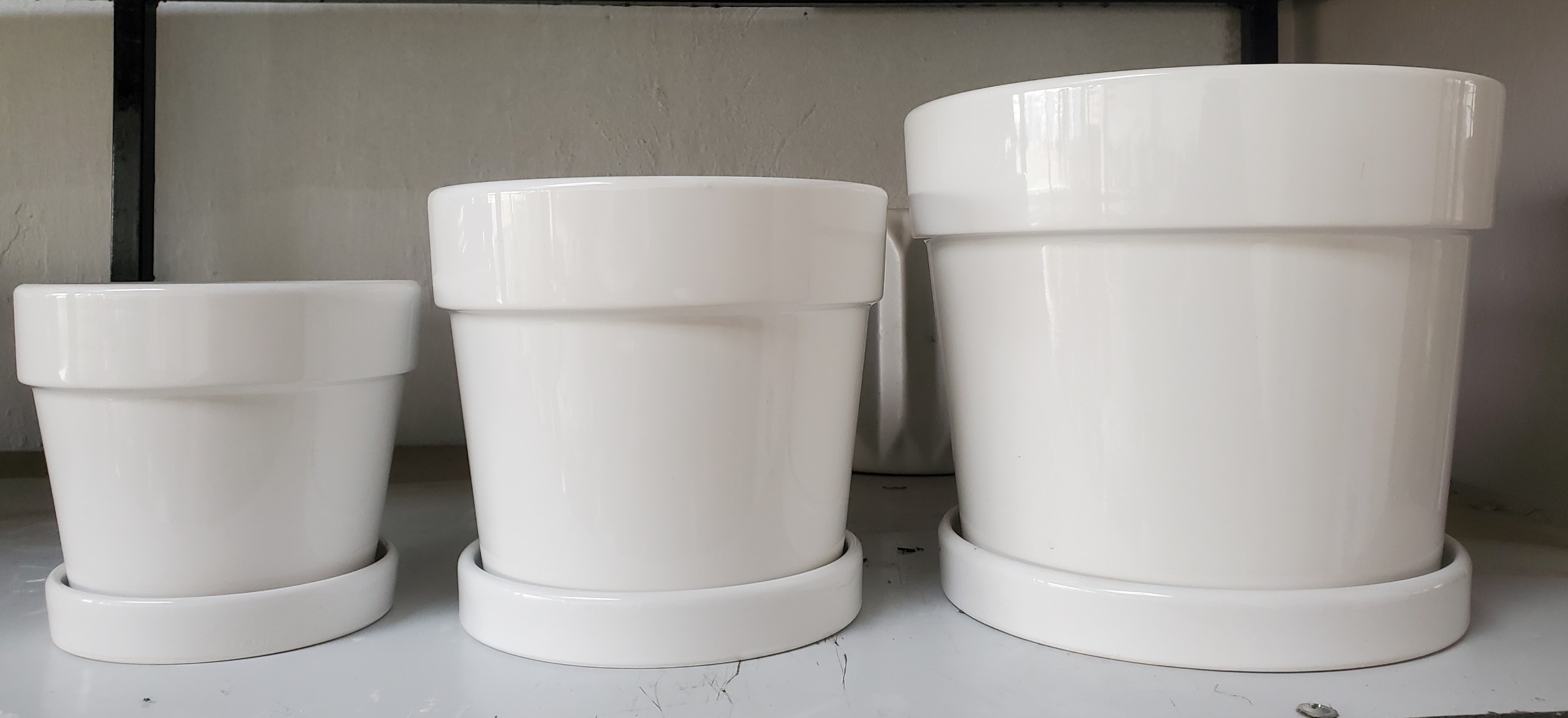 Chậu Sứ Bát Tràng Cao Cấp Kèm Đĩa