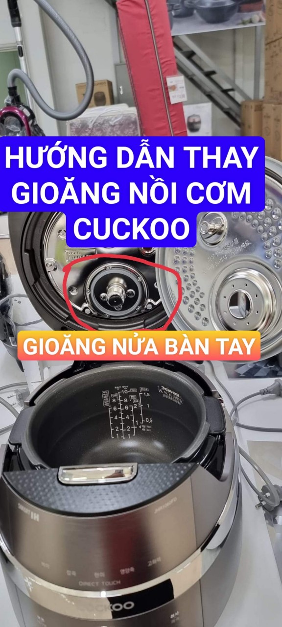 GIOĂNG TRÒN NỒI CƠM ĐIỆN CUCKOO ÁP SUẤT CAO TẦN