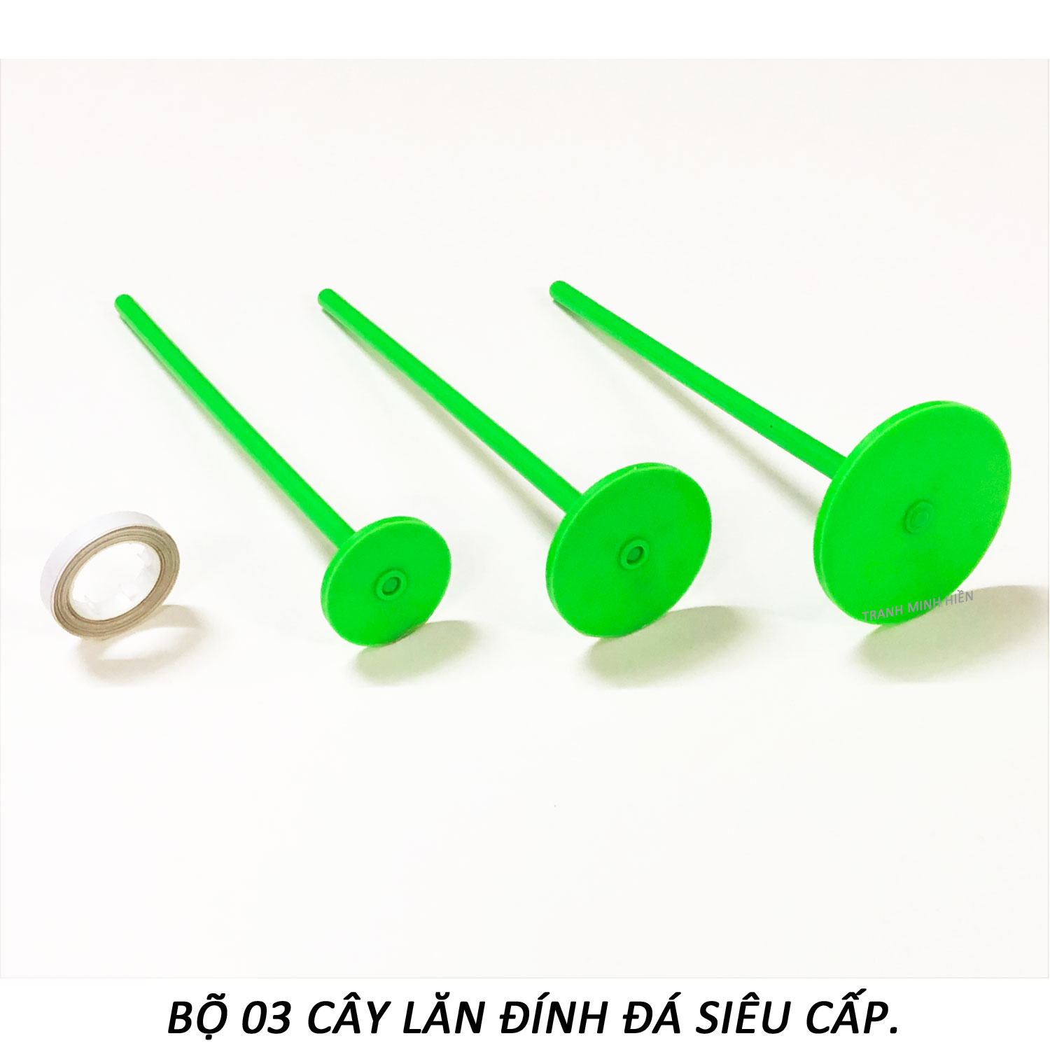 Tranh đính đá đẹp bộ 03 cây lăn đính đá siêu tốc - tranh minh hiền