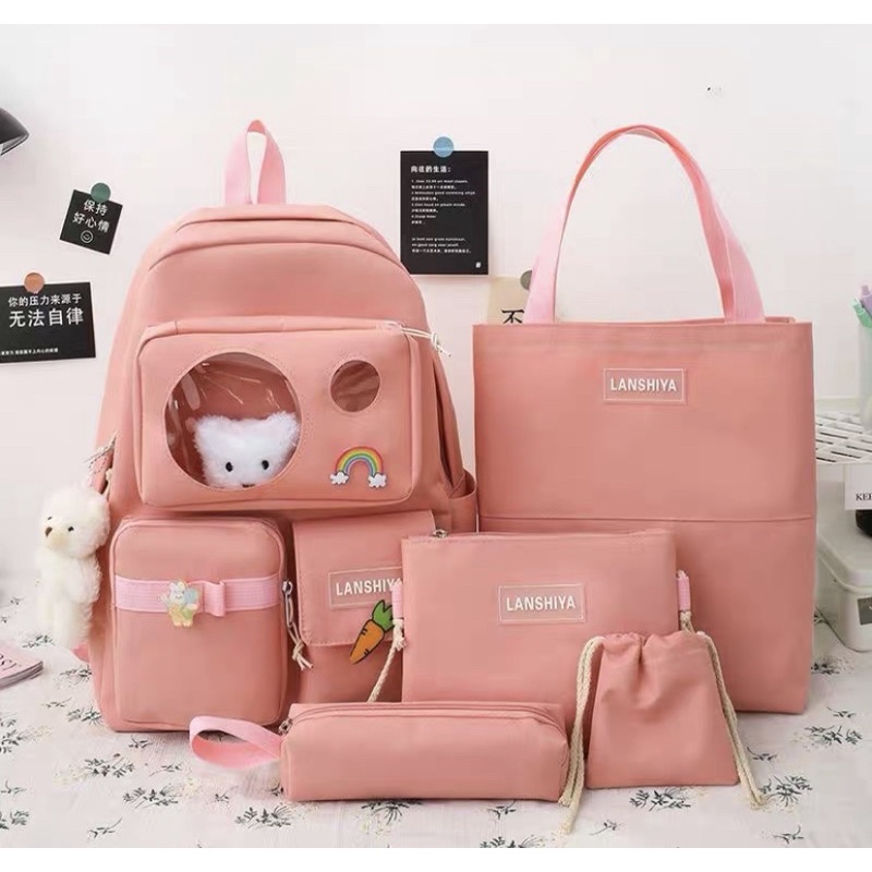 SET BALO 4 món - Daumeibag phối màu- vừa a4
