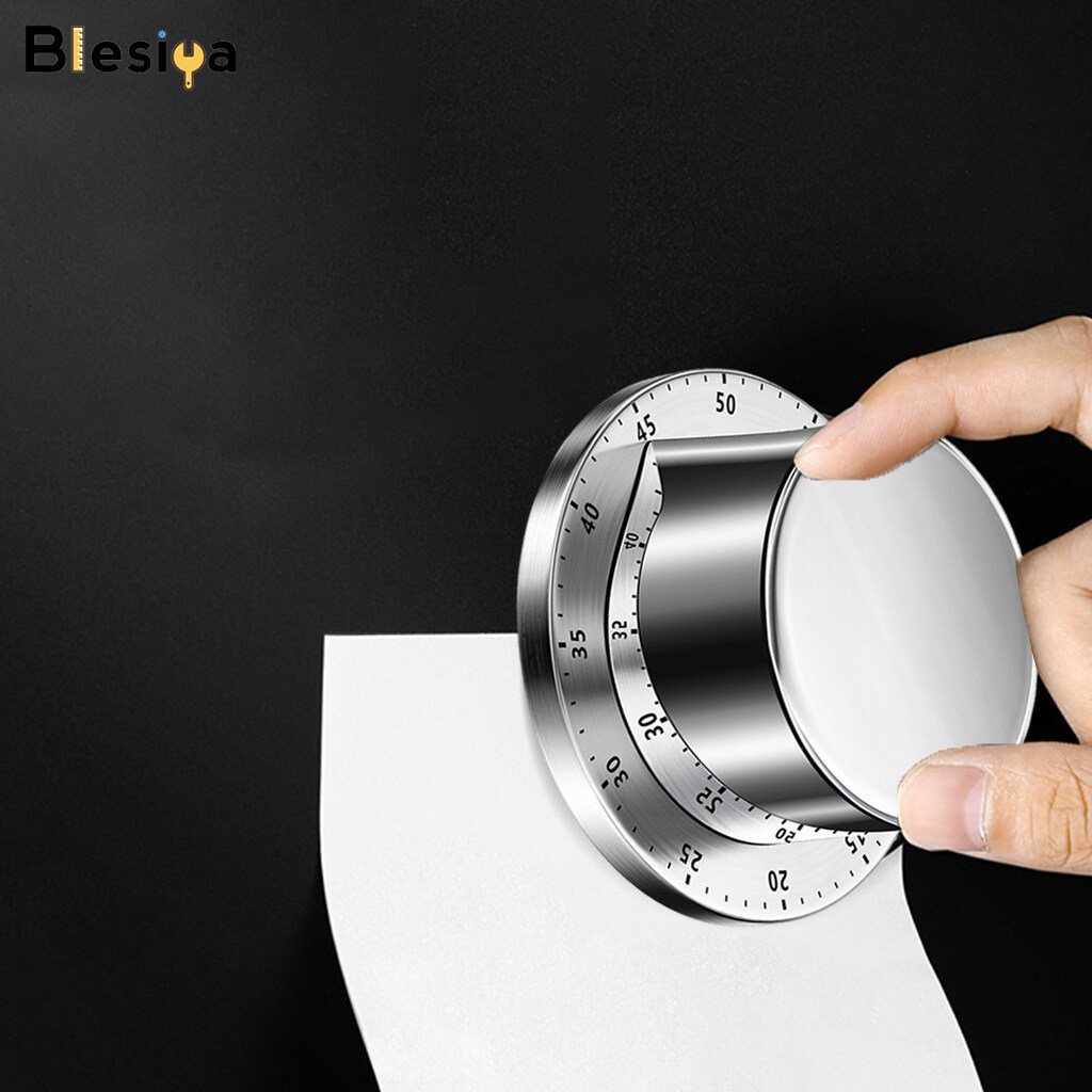 Blesiya Magnetic Kitchen Timer Manual Mechanical Alarm Cooking Countdown Reminder