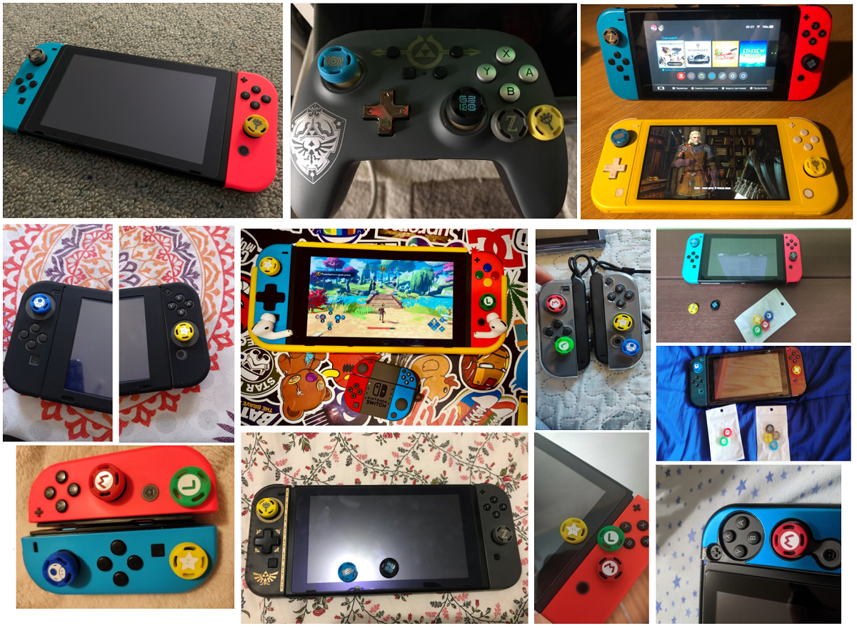 Combo 02 Vỏ Bọc Cần Analog PS2/PS3/PS4/Switch/Xbox Chống Trơn - Nhiều Hình Dễ Thương