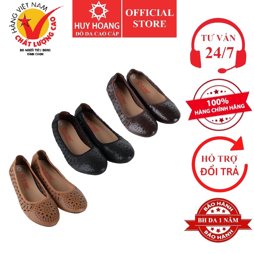 Giày nữ hoa văn da bò màu da, đen, nâu HK7950-51-52