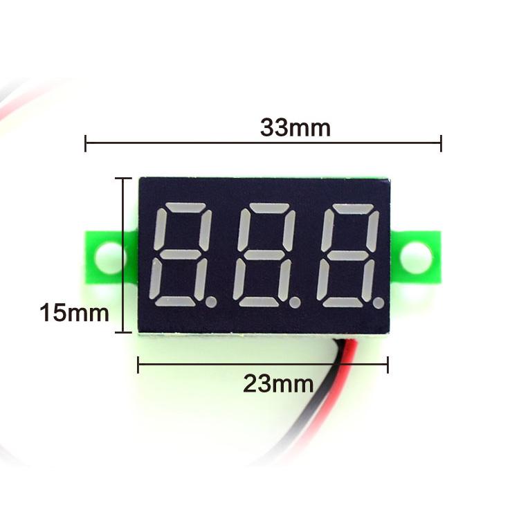 Đồng Hồ Led Đo Áp - Báo Volt DC 2 Dây 4.5~30V (0,36inch)