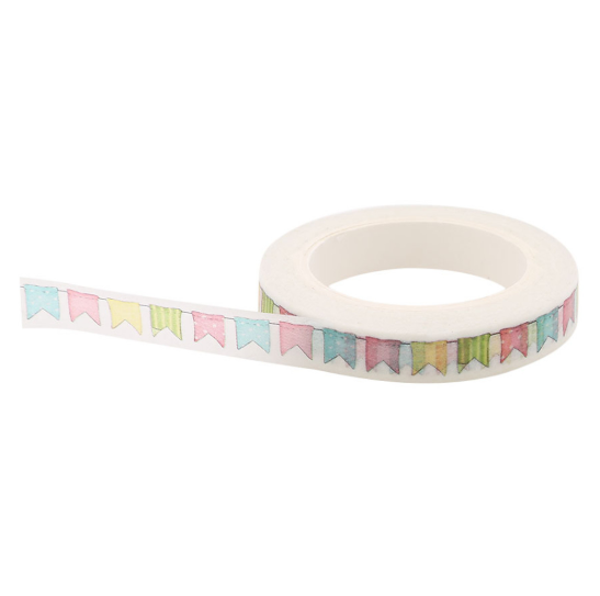 [HCM]Băng Keo Giấy Trang Trí Washi Tape - Flag String