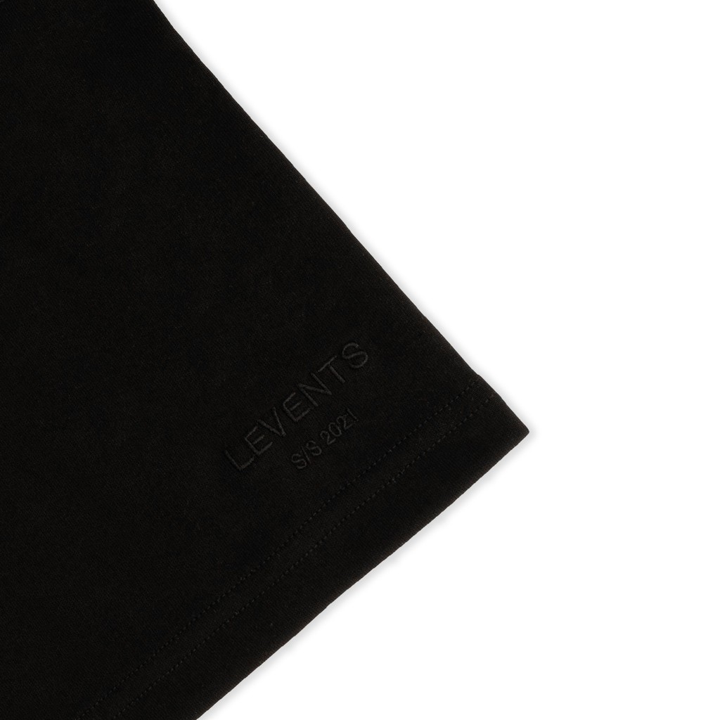 Áo thun LEVENTS XL Logo/ Black Yellow!