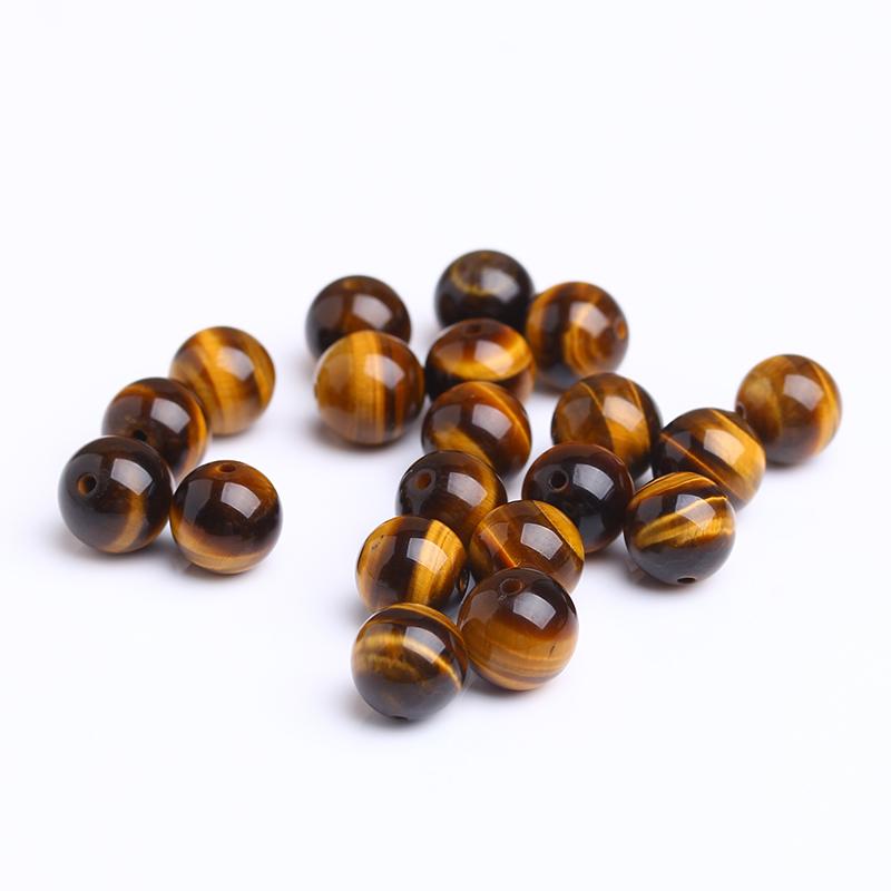 Hạt đá mắt hổ vàng đen dùng làm sản phẩm handmade DIY