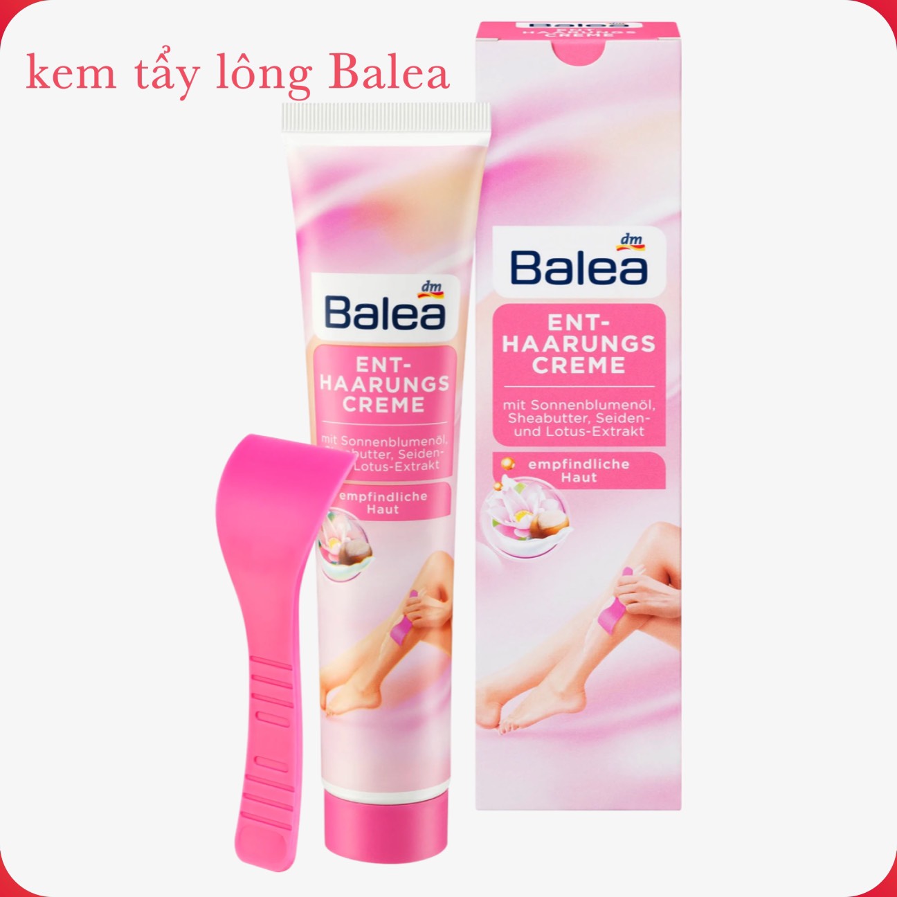 [Có sẵn] kem tẩy lông Balea - Đức