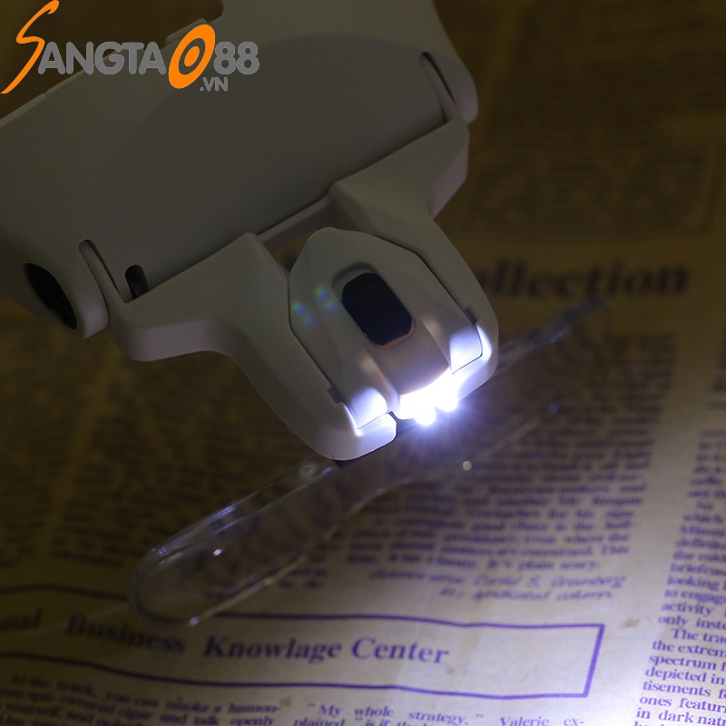Eyeglass Magnifier with Light V5 (5 Lenses Suitable for Multiple Eye Types)