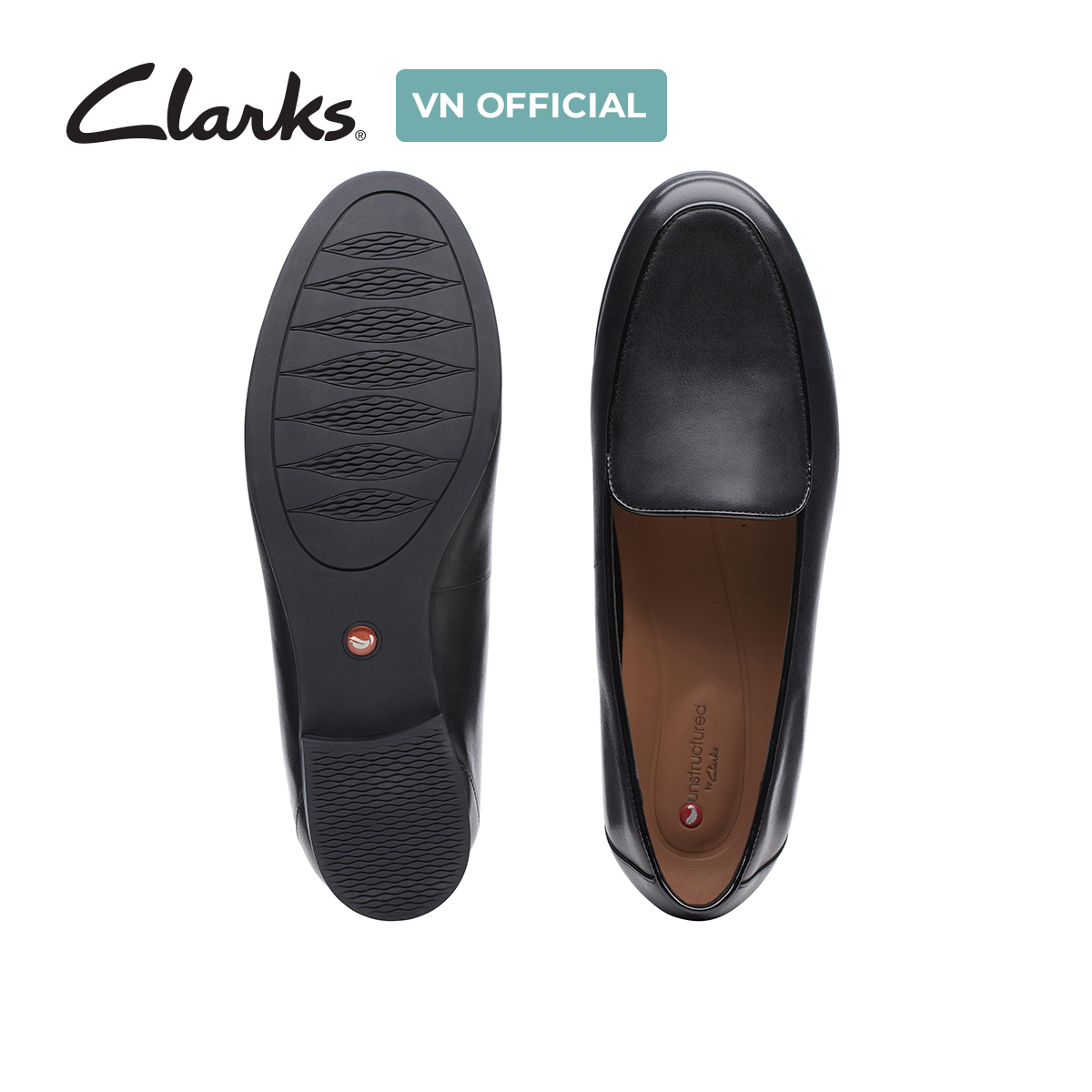 Giày Lười Da Nữ Clarks - Un Blush Ease