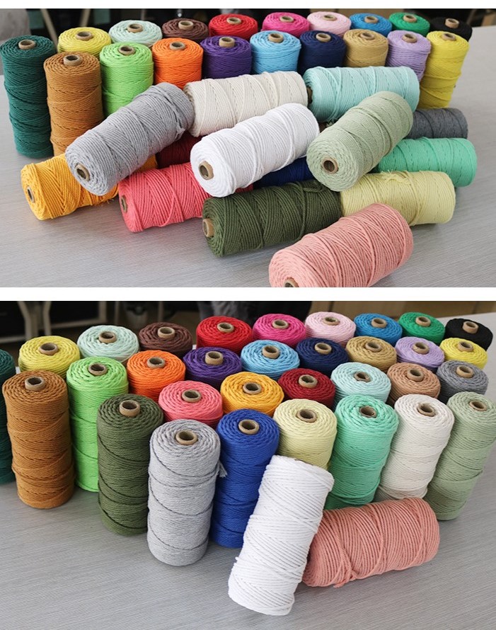 Dây thừng thắt macrame dây thừng se cotton sợi thắt mắc na 3mm