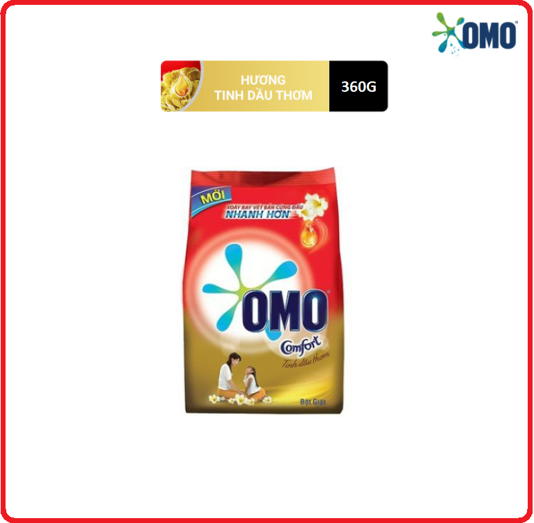 Bột giặt omo tinh dầu thơm gói 350g