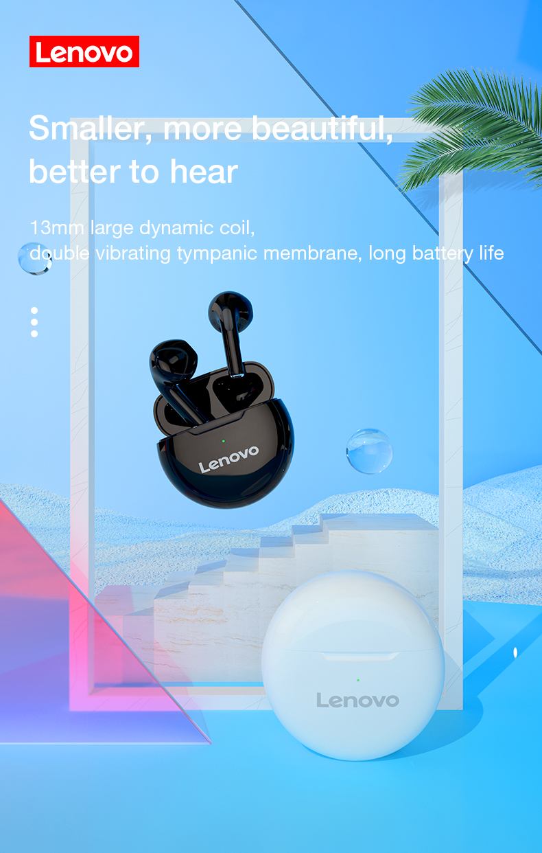 [Chính hãng] Tai nghe Bluetooth Lenovo HT38 chống ồn, có mic.