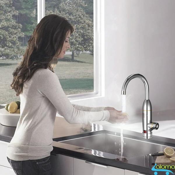 Bảng giá Máy làm nóng nước trực tiếp tại vòi Qwater IN-01 bằng inox kèm ổ điện chống giật
