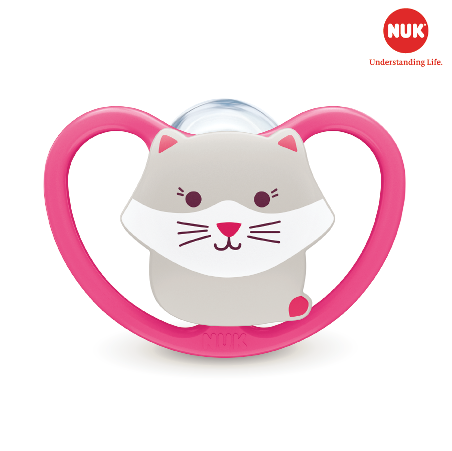 BỘ 2 TI GIẢ NUK SPACE SILICONE 6-18M