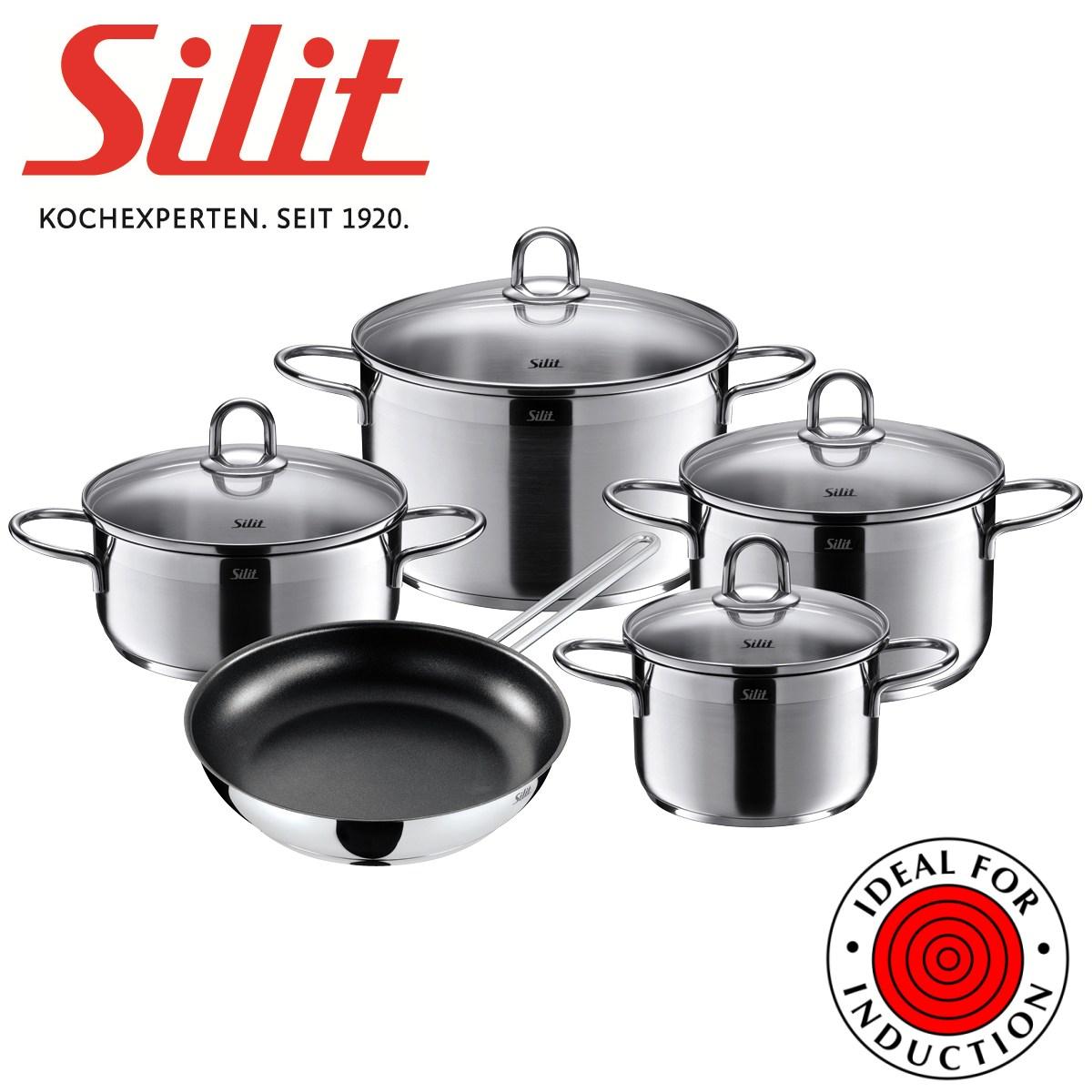 [Trả góp 0%] Bộ nồi Silit Diamant 5 món