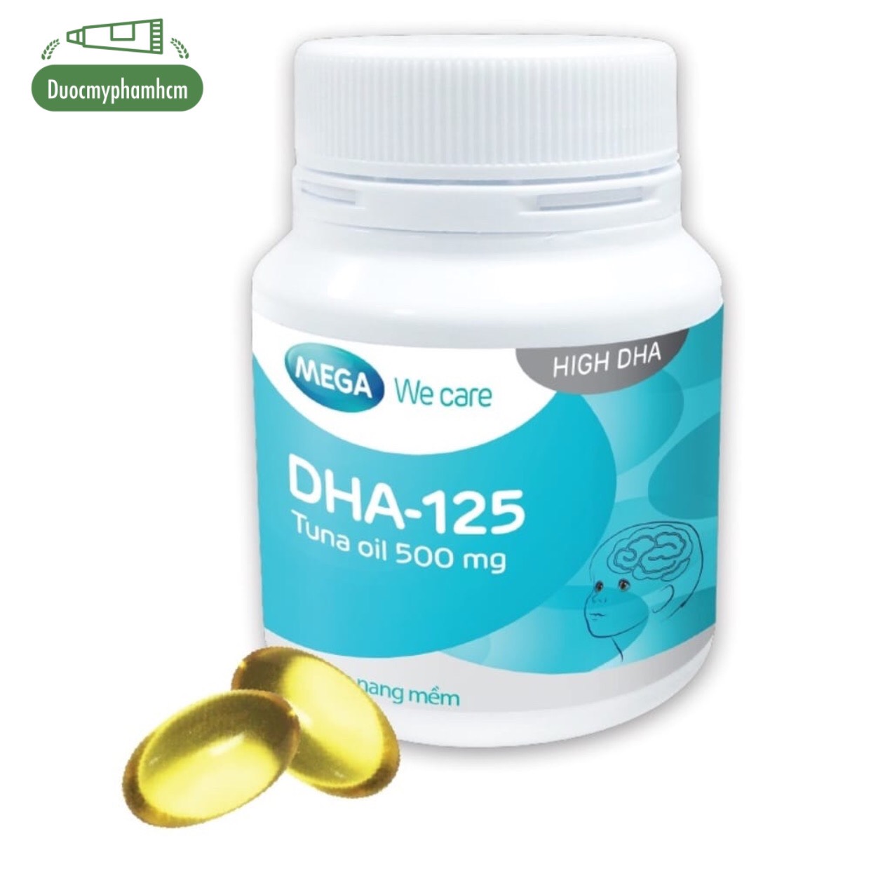 Viên dầu cá ngừ dha-125, bổ sung 125mg dha tăng cường trí não, đặc biệt cho trẻ em - 30 viên/ hộp
