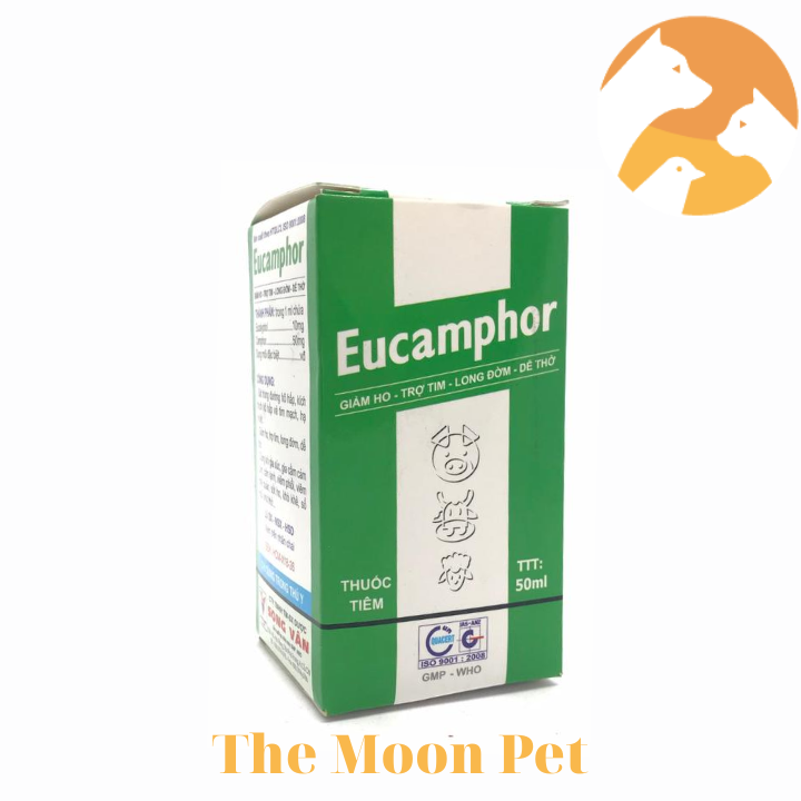 Eucamphor [50 ml] Giảm ho, trợ tim, long đờm, dễ thở