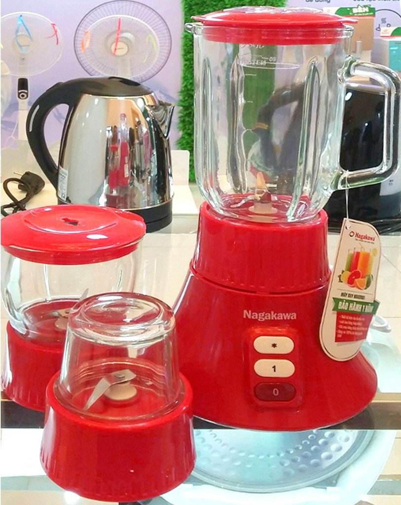 Máy xay sinh tố Nagakawa NAG0801 (3 cối)