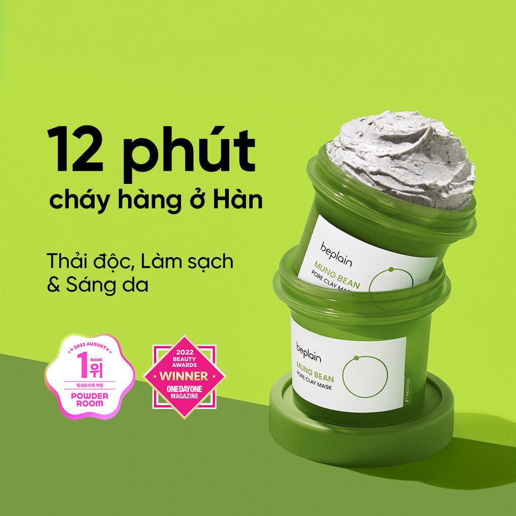 Mặt nạ đất sét Beplain Mung Bean Pore Clay Mask 120ml