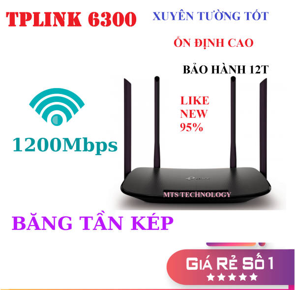 Bảng giá Bộ phát Wifi TPLink WDR6300/5620 chuẩn AC 1200Mbps băng tần kép sóng xuyên tường, Modem Wifi TPlink, Phong Vũ