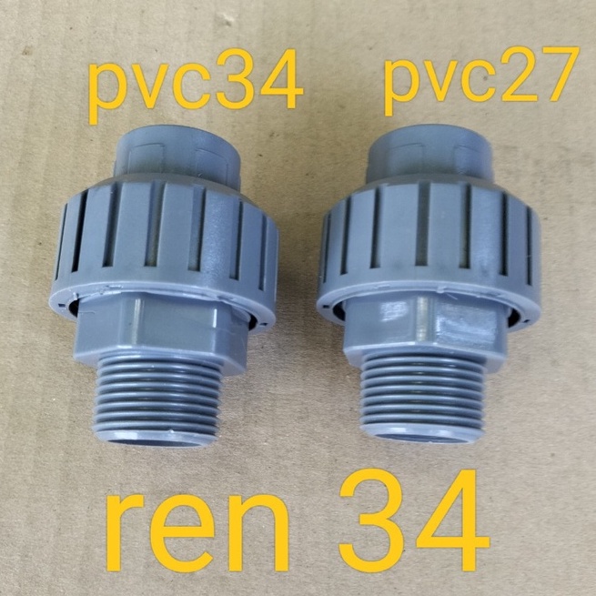 Rắc co ren ngoài 34mm, dùng lắp máy bơm nước