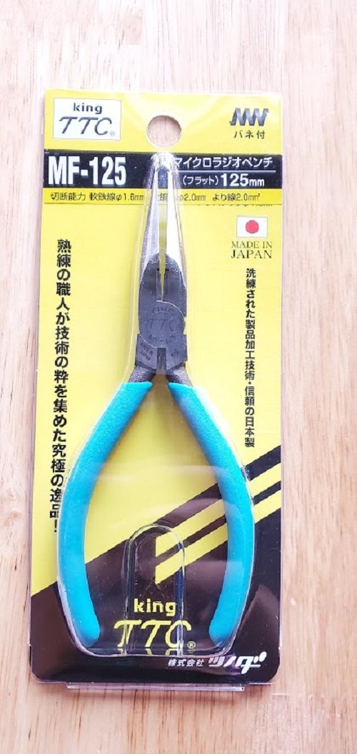 Kìm nhọn mini hàm phẳng 125mm mf-125 tsunoda - nhật bản - mf-125