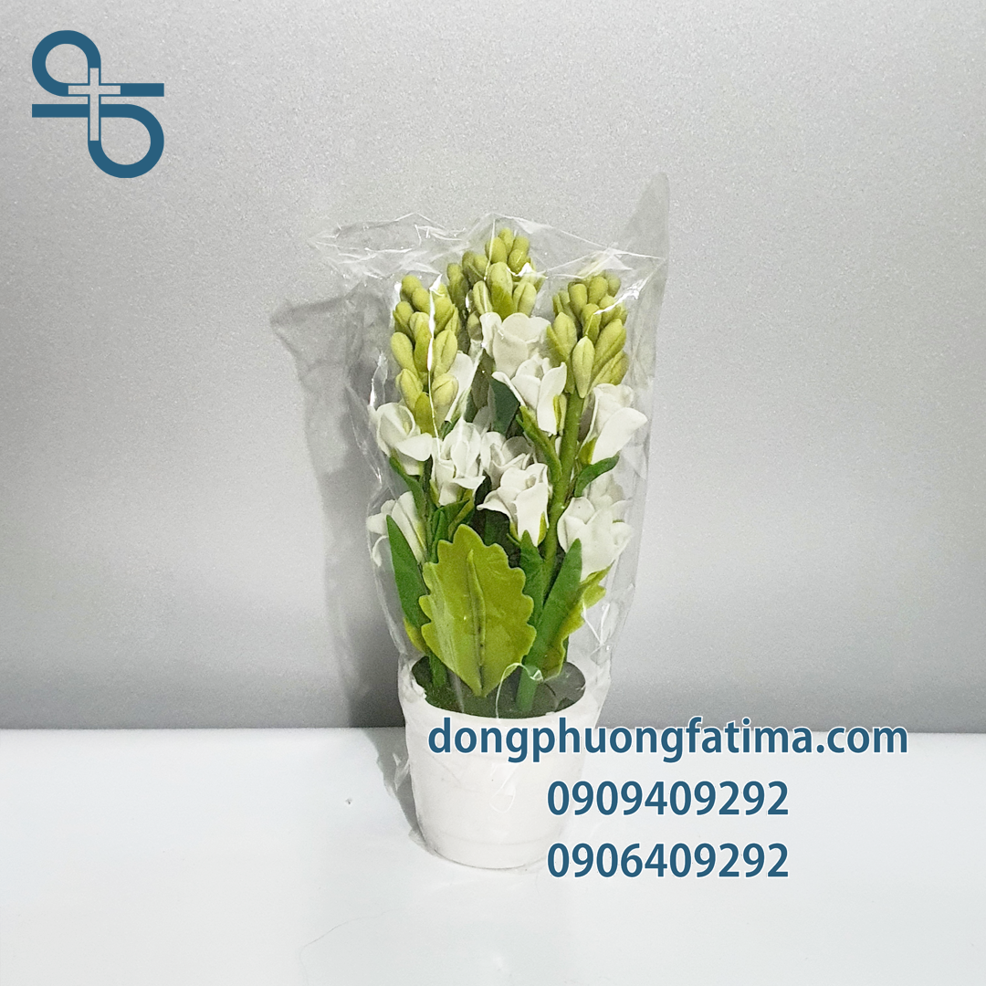 Chậu Hoa Huệ Đất Sét (Nhỏ)
