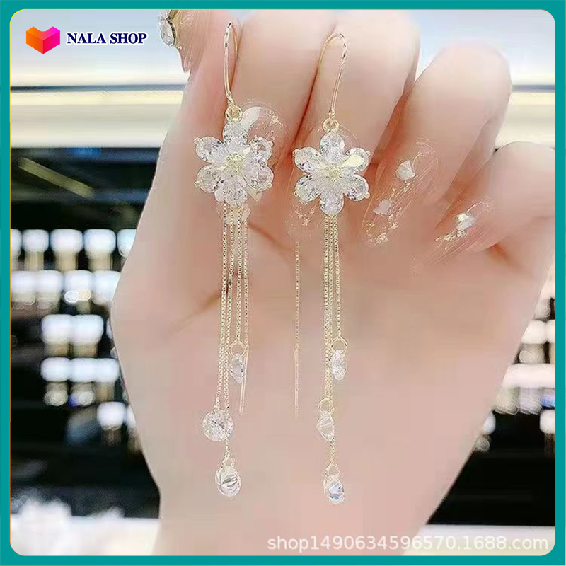 Bông tai kiểu OH139 xinh xắn kiểu dáng đính đá phong cách thanh lịch thích hợp đi dạo BSTKD -