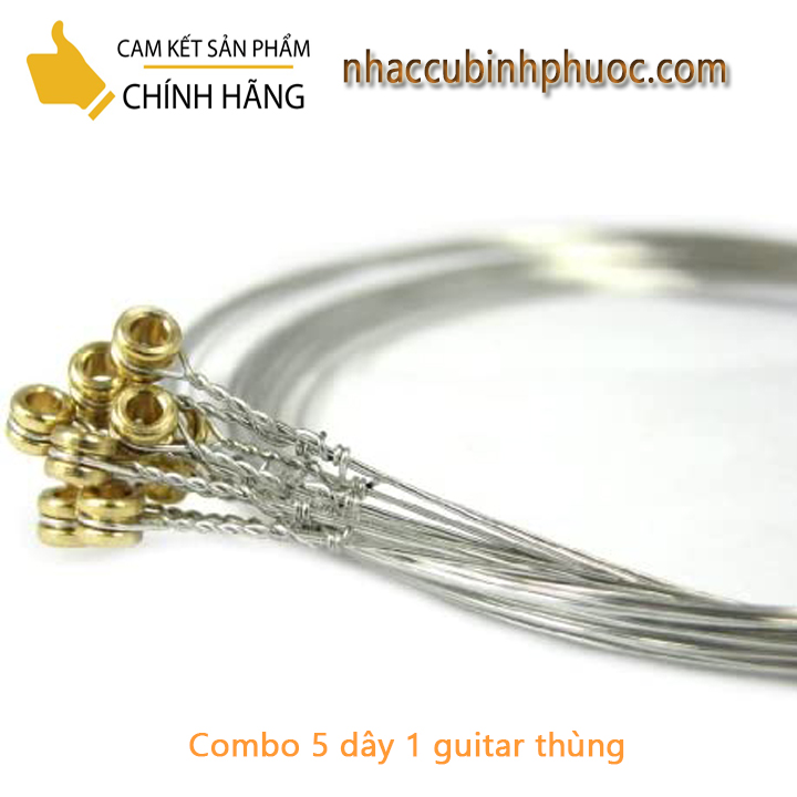 Bộ Combo 5 dây đàn guitar acoustic dây số 1