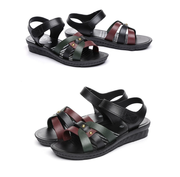 DÉP SANDAL QUAI ĐAN CAO SU DẺO NỮ ĐẾ 3CM