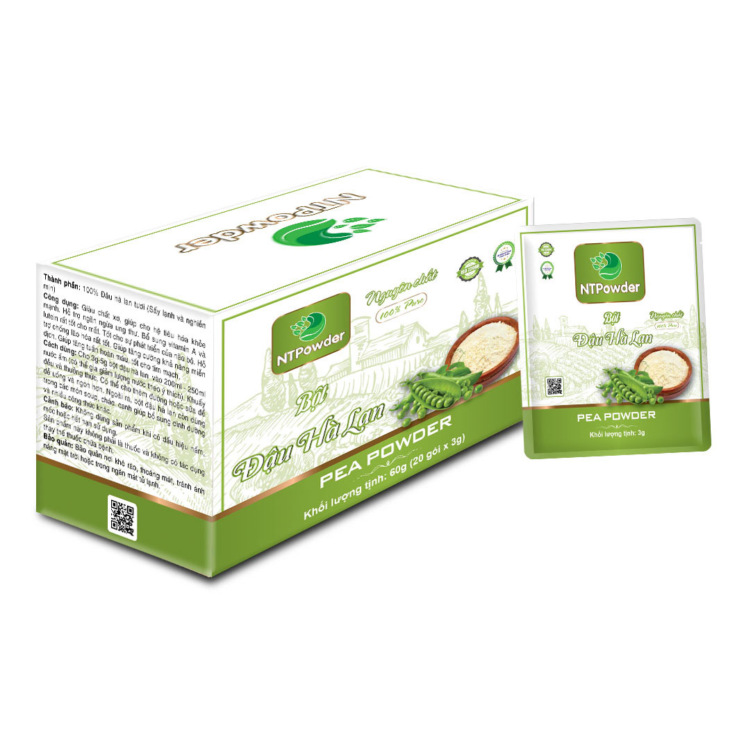 Bột Đậu Hà Lan sấy lạnh NTPowder 60gr / 100gr - Nhất Tín Food