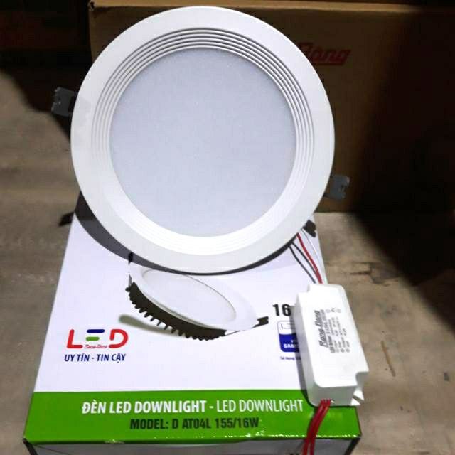 Đèn Led Downlight Âm Trần Rạng Đông  D At04L 155/16W-Ss As Trắng