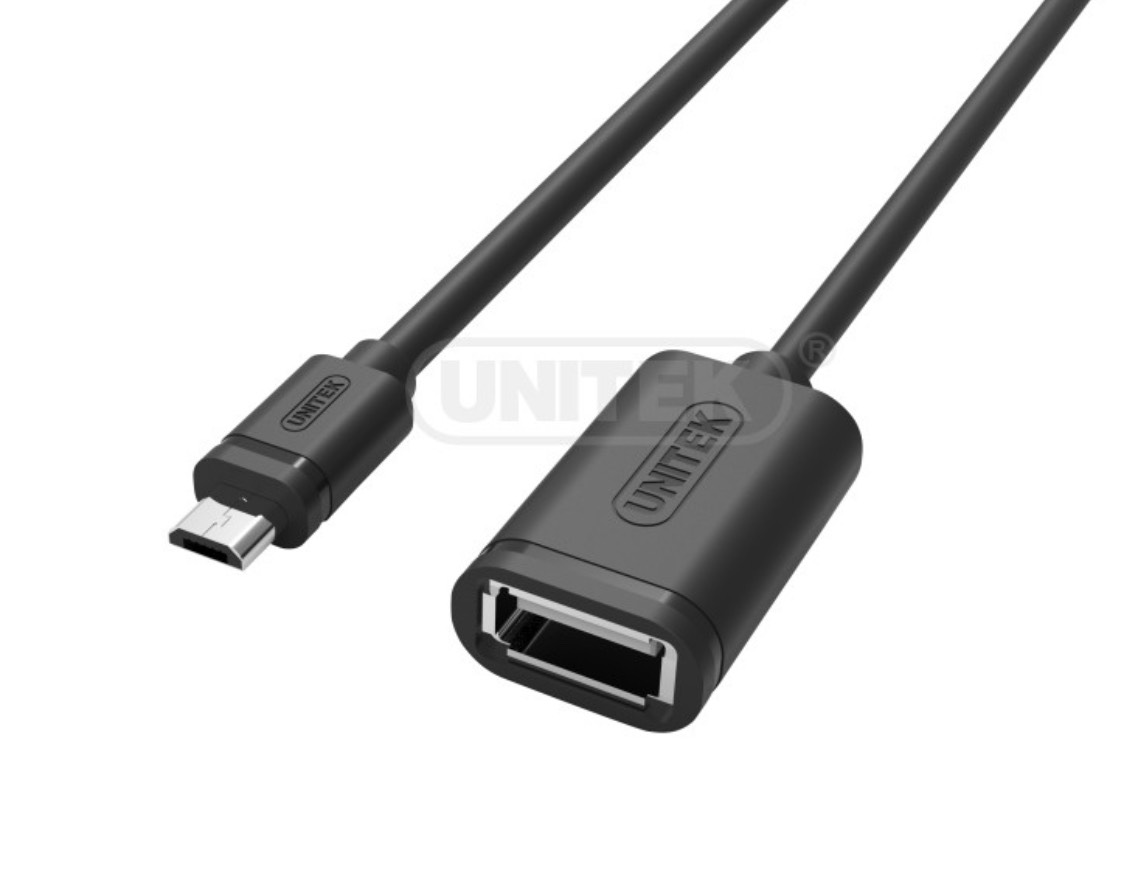Cáp otg chuyển micro usb sang usb 2.0 unitek y-c438