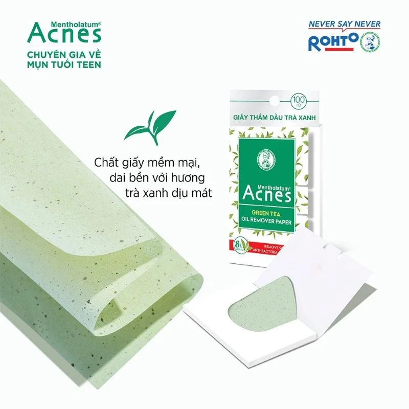 Giấy thấm dầu Acnes Oil Remover Paper (100 tờ)