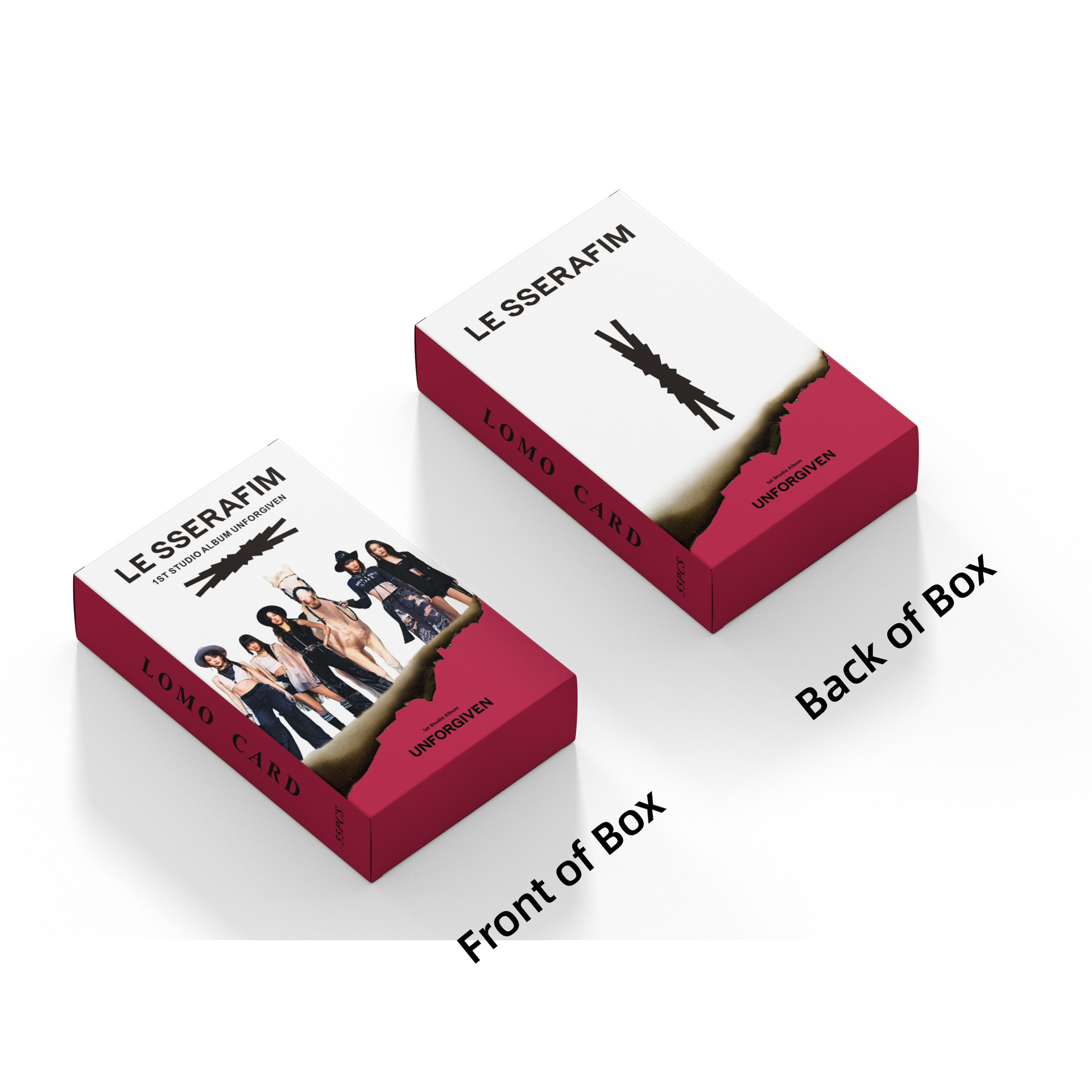 Set 55 lomo card LESSERAFIM-UNFORGIVEN 2023
