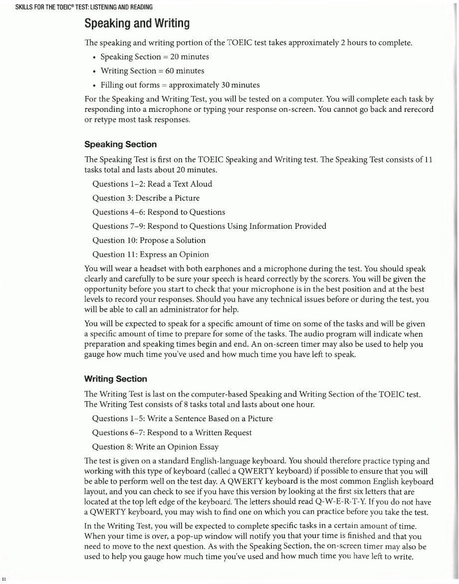 Skills for the TOEIC Test Listening and Reading (Sách đen trắng)