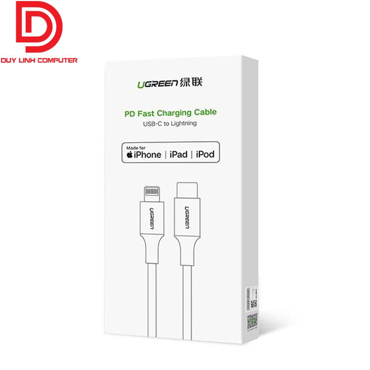 Cáp USB Type C to Lightning Ugreen 10493 dài 1m chính hãng