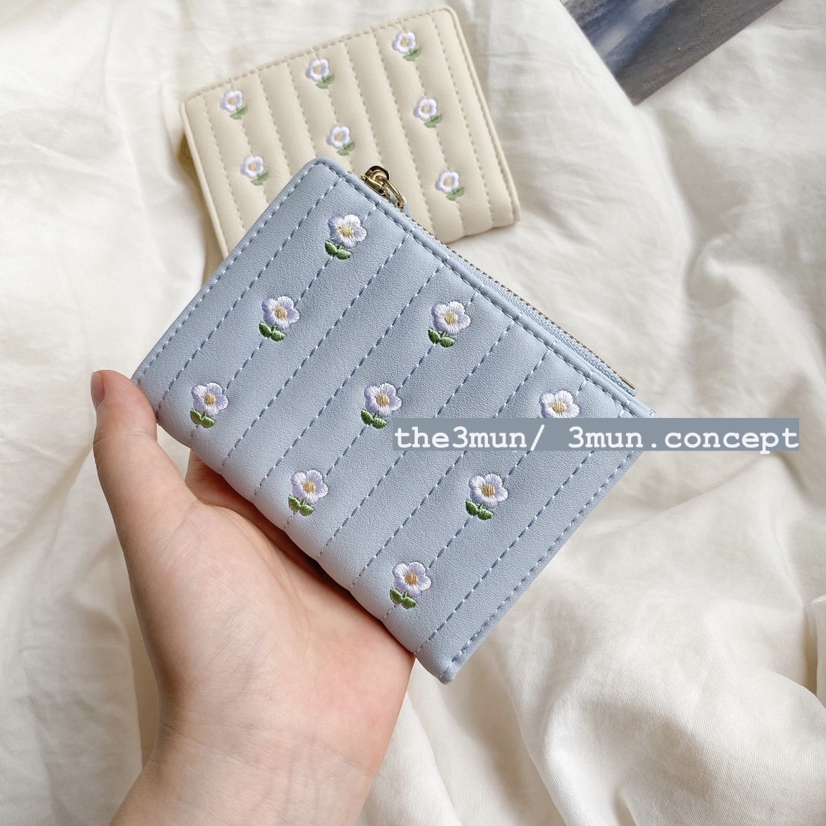 Ví Nữ Thêu Hoa 3Mun Concept Loại I