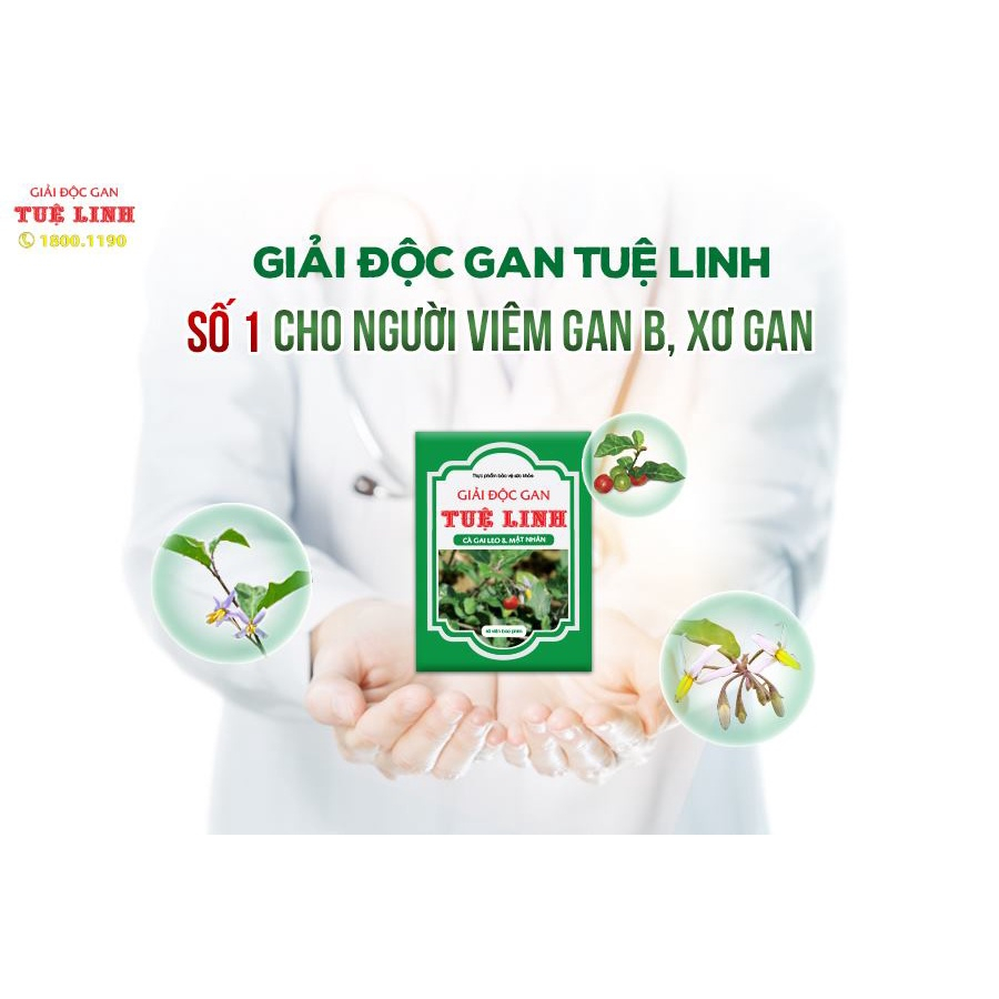 Combo 2 Hộp Giải Độc Gan Tuệ Linh [Tặng 1 Gói Cao Cà gai leo 10g]