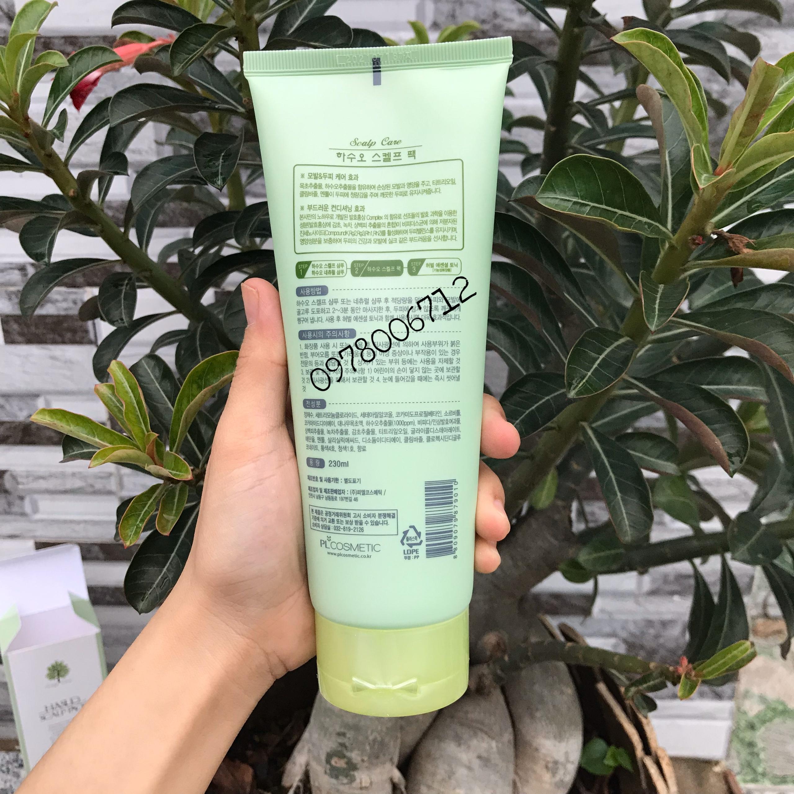 Combo gội xả chống rụng tóc và kích thích mọc tóc Hasuo 300ml/230ml