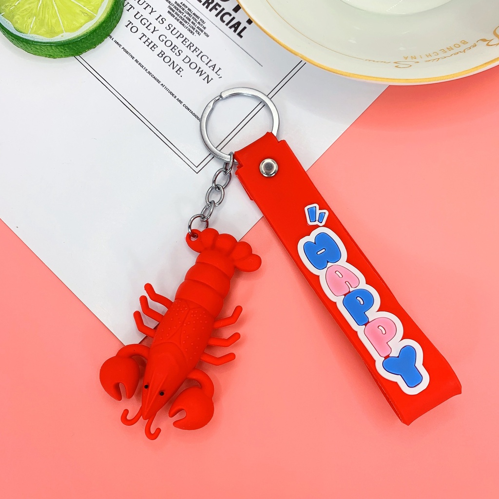 Móc chìa khóa tôm hùm đỏ