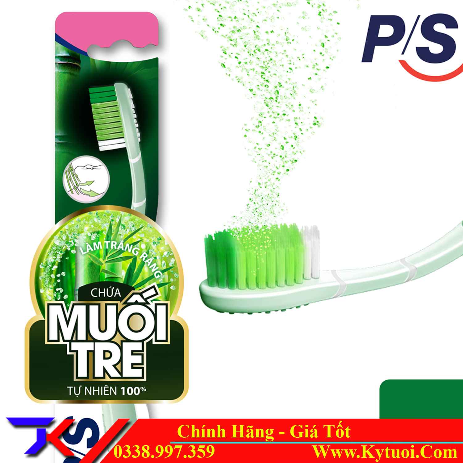 Bàn Chải Đánh Răng Muối Tre P/S