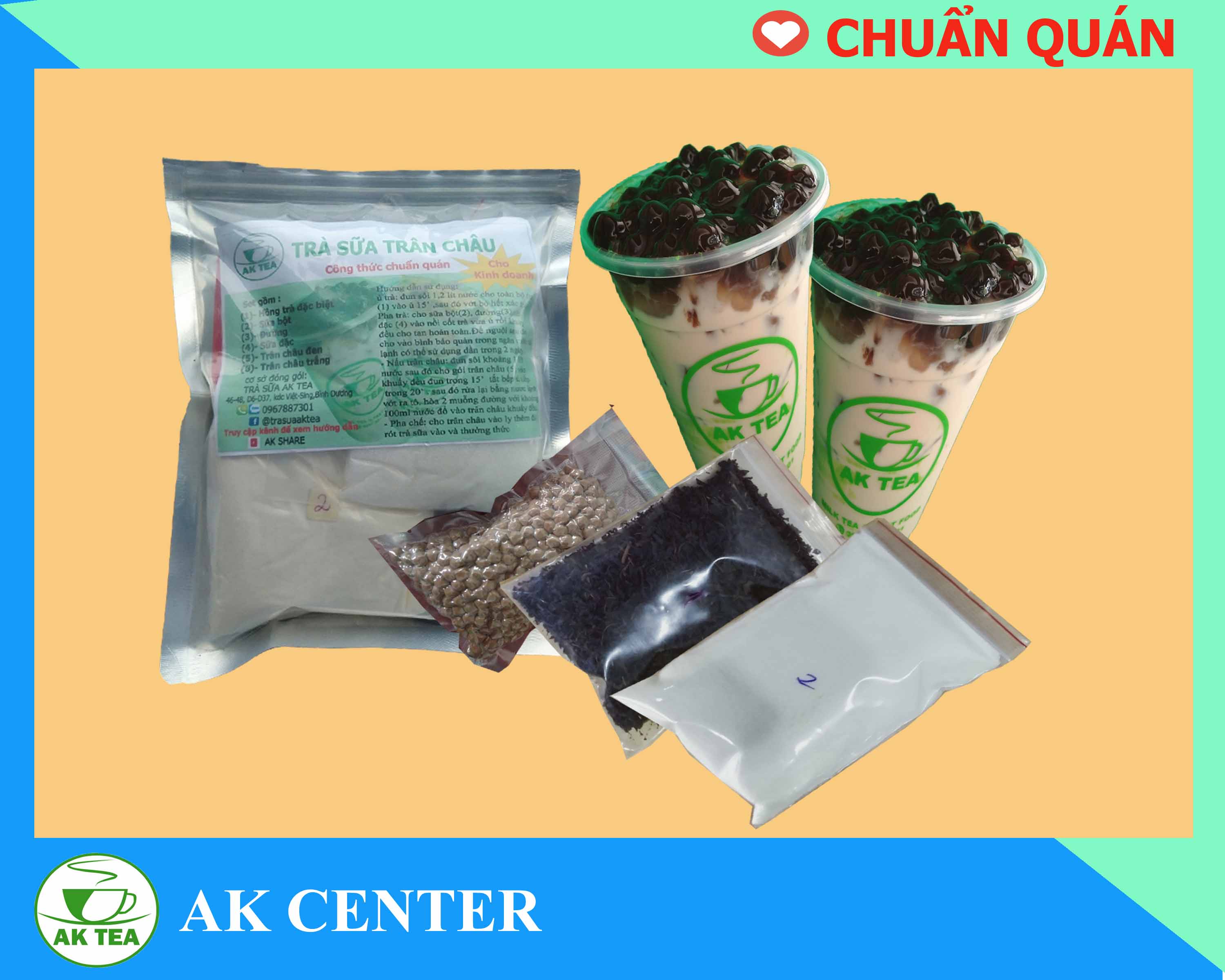 SET NGUYÊN LIỆU TRÀ SỮA TRÂN CHÂU