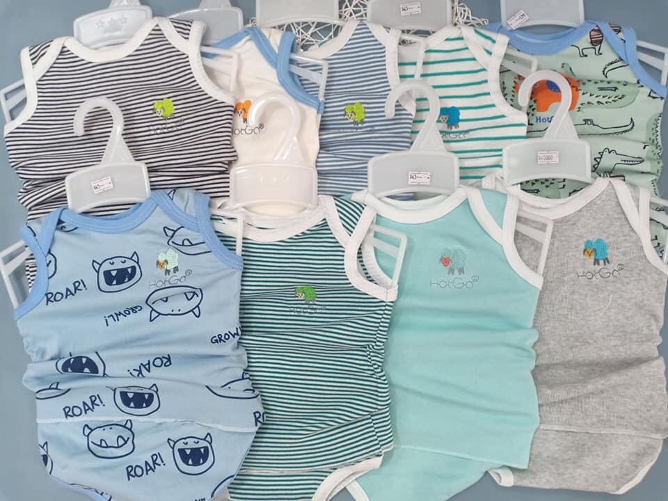 Bộ Thun Mặc Mát Cho Bé Sơ Sinh Hiệu Hotga ( Bé 3-7Kg )
