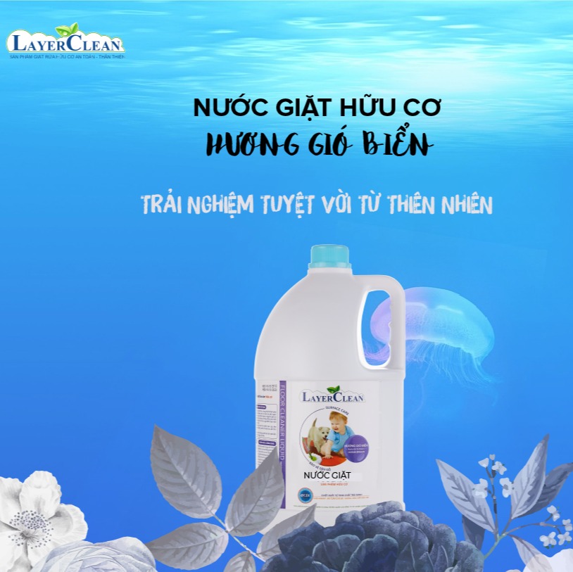 Nước giặt hữu cơ hương Gió biển Layer Clean 5L